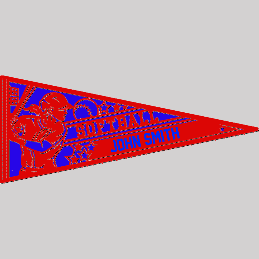 Softball Pennant