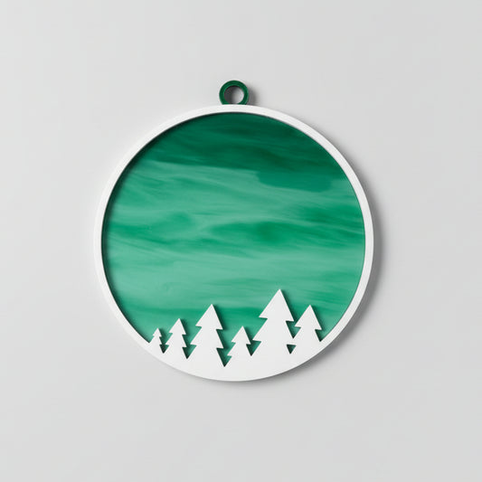 Tree Ornament (White/Green)