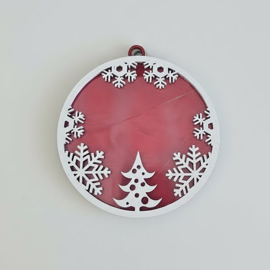 Angel Ornament (White/Red)