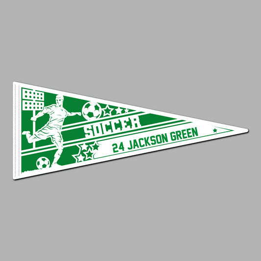 Soccer - Male Pennant Flag
