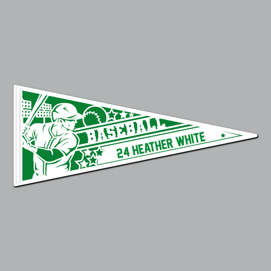 Baseball - Male Pennant Flag