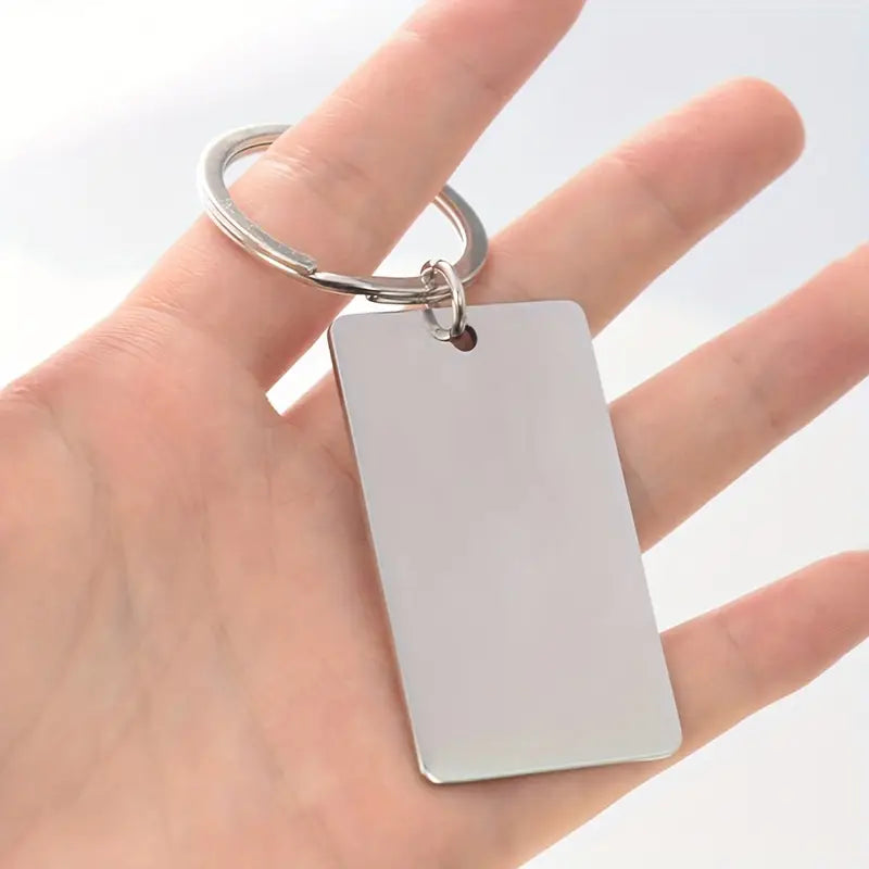 Metal Plate Keychain