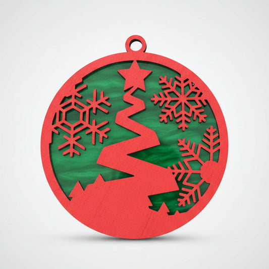 Tree Ornament (Red/Green)