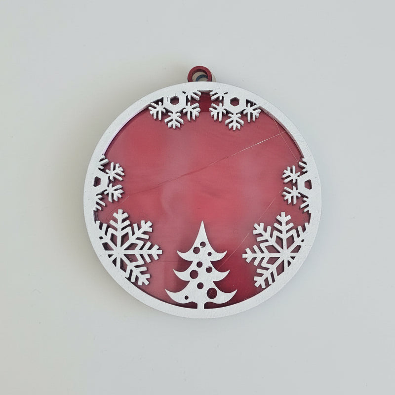 Angel Ornament (White/Red)