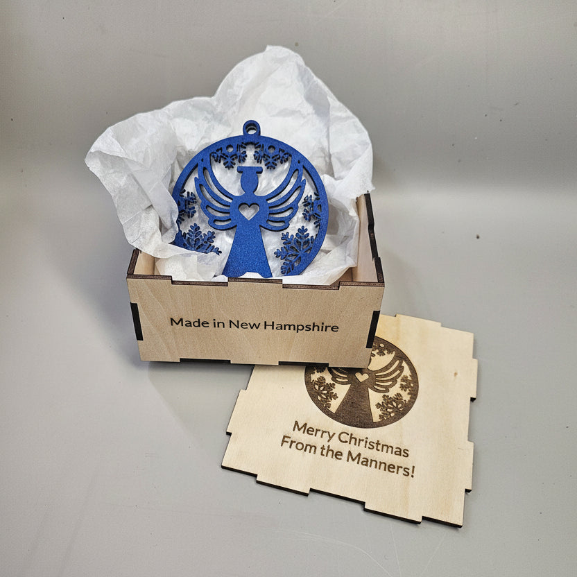 Angel Ornament (Blue/White)