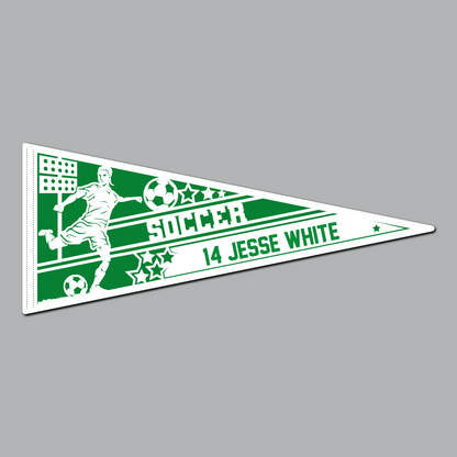 Soccer - Female Pennant Flag
