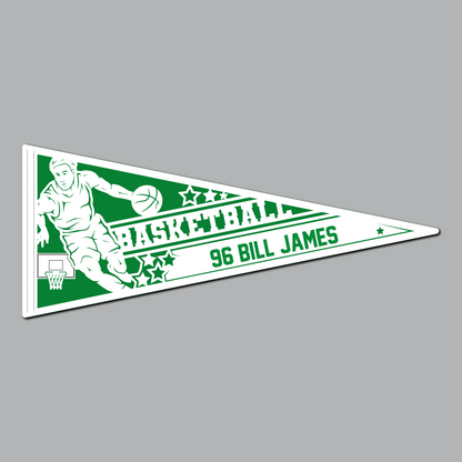 Basketball- Male Pennant Flag