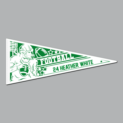 Football - Female Pennant Flag