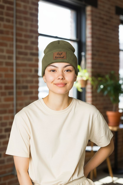 Beanie with Engraved Patch