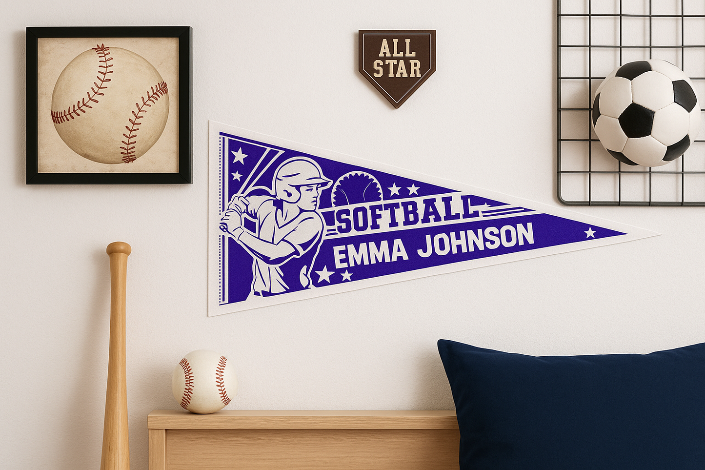 Softball Pennant