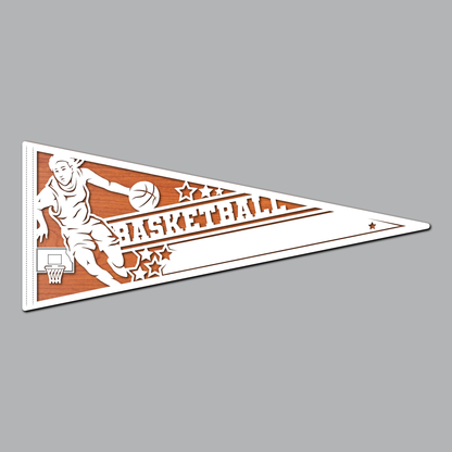 Basketball - Female Pennant Flag