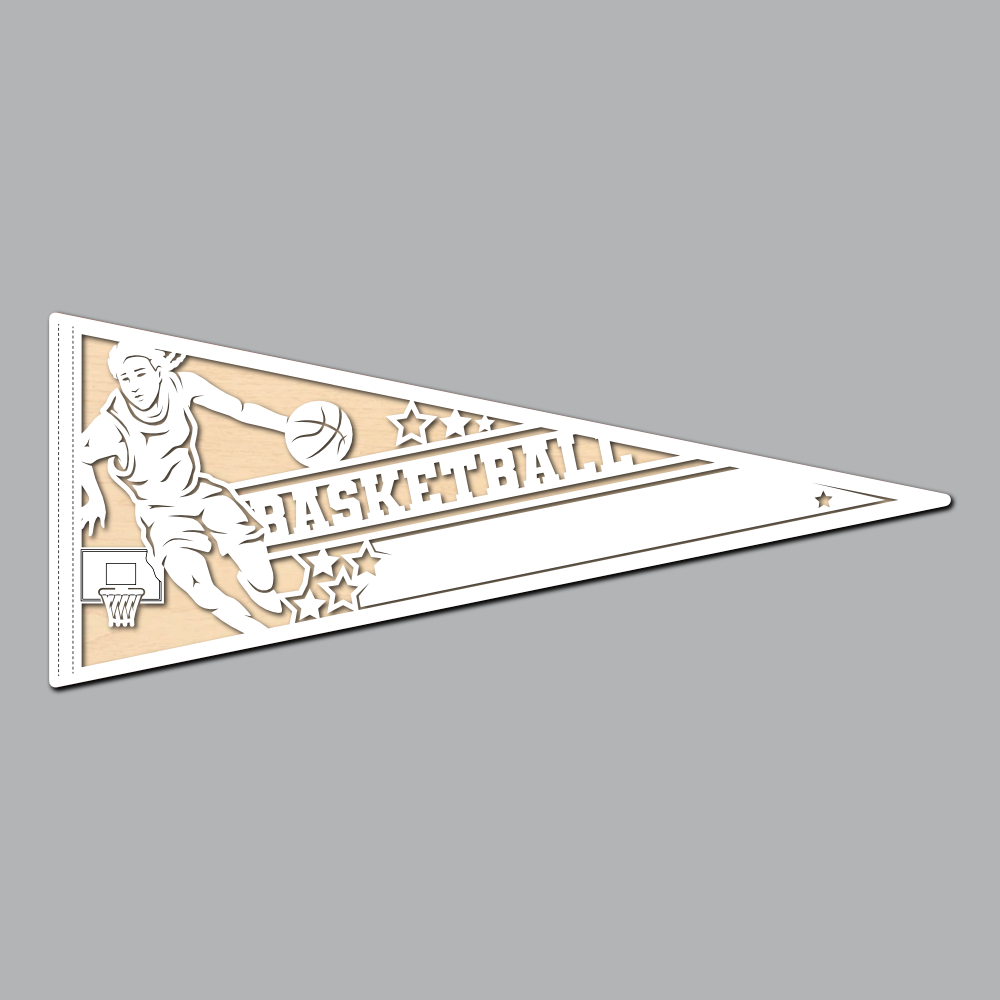 Basketball - Female Pennant Flag