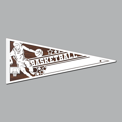 Basketball - Female Pennant Flag