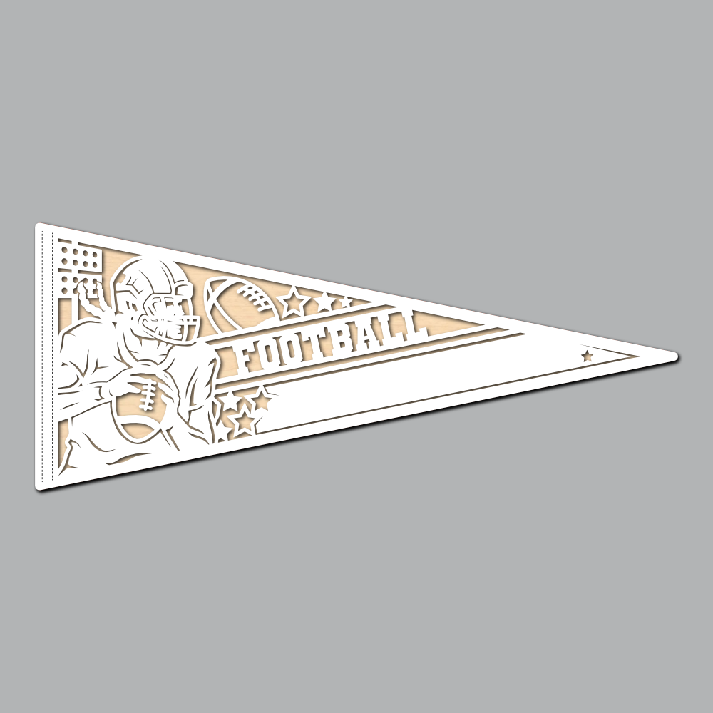 Football - Female Pennant Flag