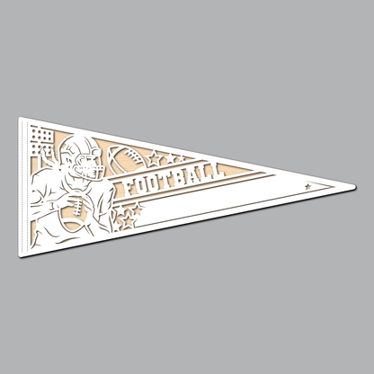 Football - Female Pennant Flag