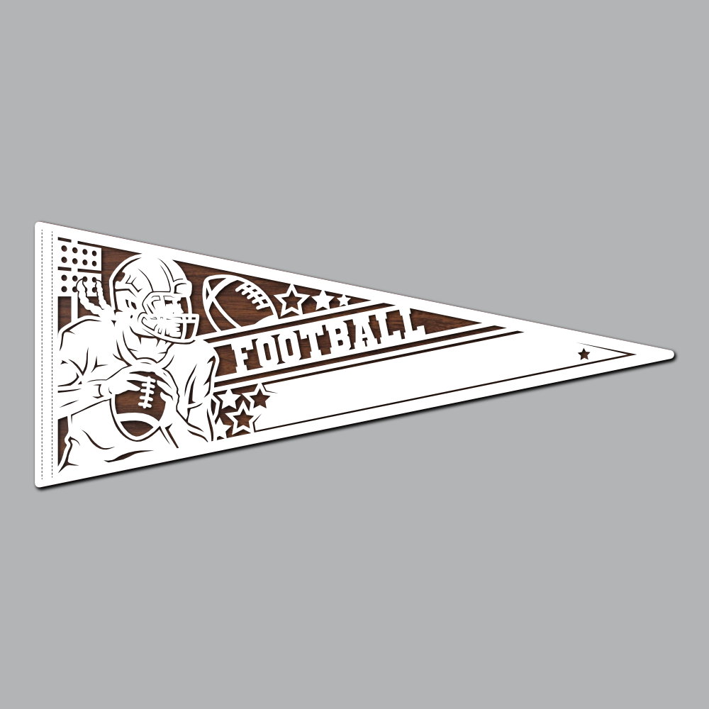 Football - Female Pennant Flag