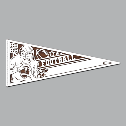 Football - Female Pennant Flag