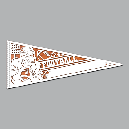 Football - Male Pennant Flag