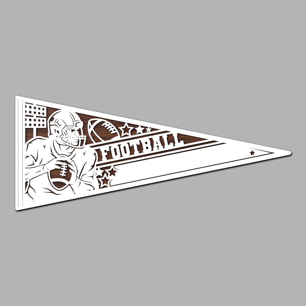Football - Male Pennant Flag