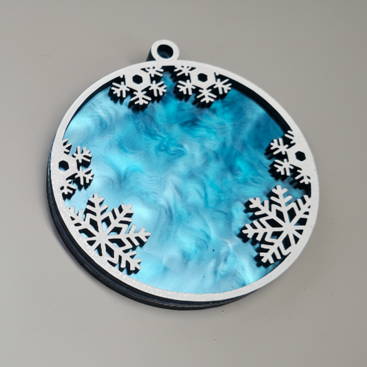 Angel Ornament (White/Light Blue)