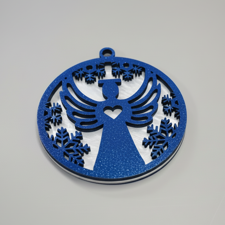 Angel Ornament (Blue/White)