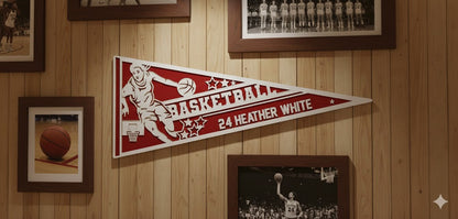 Basketball - Female Pennant Flag