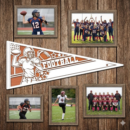 Football - Female Pennant Flag