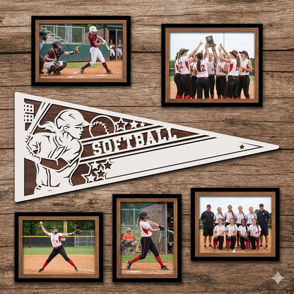 Softball - Female Pennant Flag