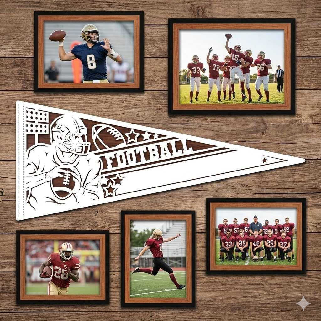 Football - Male Pennant Flag