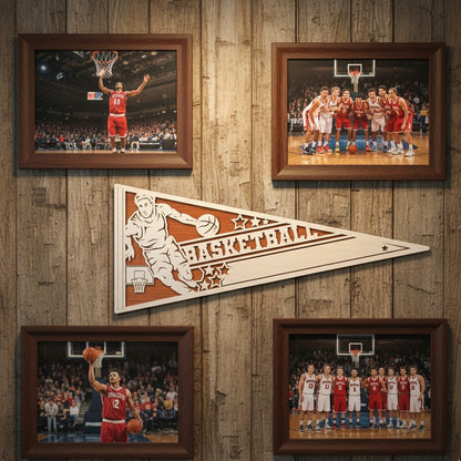 Basketball- Male Pennant Flag