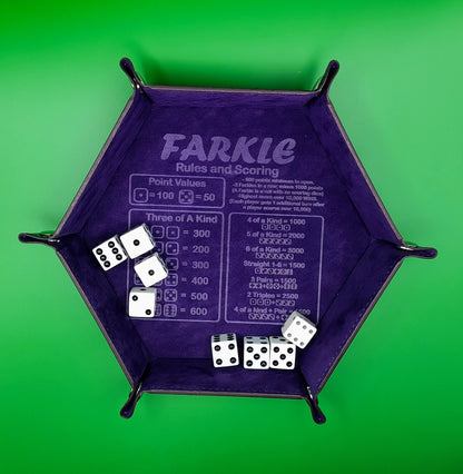 Leather Dice Tray - Friends of the Fremont Library