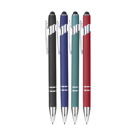 Soft-Touch Stylus Ballpoint Pens - 12 Pack