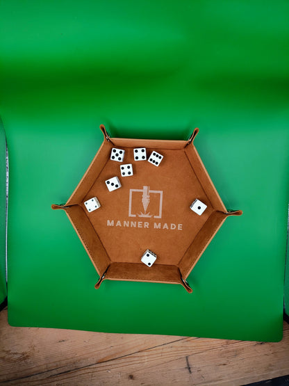 Leather Dice Tray - Friends of the Fremont Library