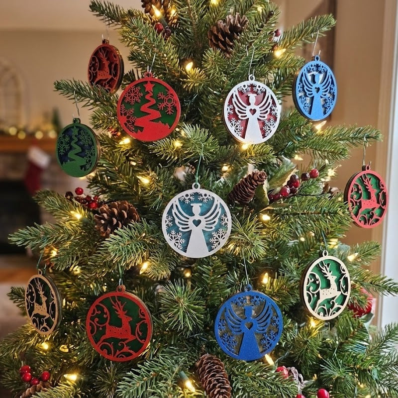 Tree Ornament (Red/Green/Simple Tree Back)